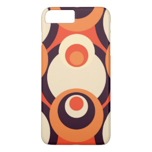 Case-Mate iPhone Case Cinquante rétro Brown et orange Abstraite