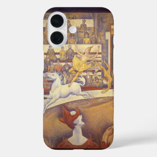 Coque Pour iPhone 16 Cirque de Georges Seurat, Pointillisme Vintage