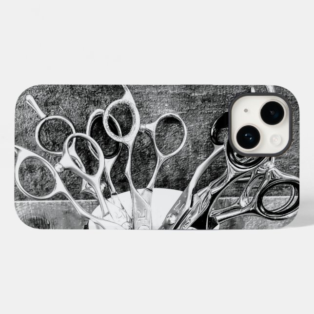 Coques Case-Mate iPhone Ciseaux - Sèche-cheveux Liste de téléphone (Verso (horizontal))