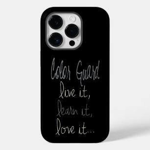 Coque Pour iPhone 14 Pro Citation Color Guard Live It, Learn It, Love It