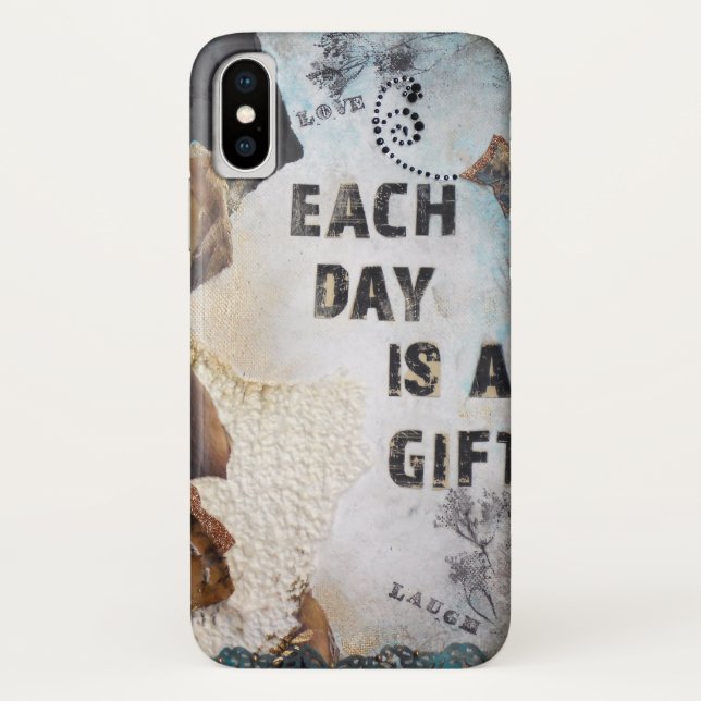 Coques Case-Mate iPhone Citation D'Art Médiatique Mixte Chaque Jour Est Un (Dos)