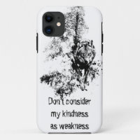 Citation de gentillesse du loup gris d'art graphiq