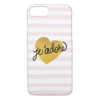 Citation de J'adore| Coeur noir et or