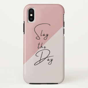 Case-Mate iPhone Case Citation de la typographie du jour Pink Blush Mauv