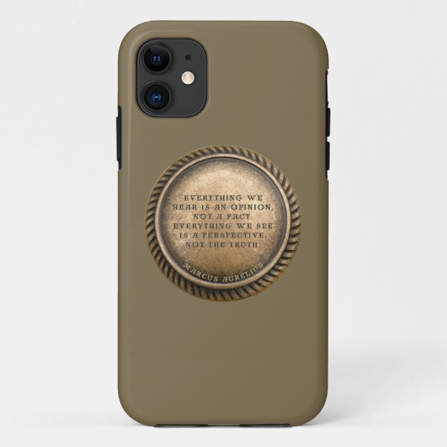Coques Case-Mate iPhone Citation de Marcus Aurelius Pièce avec avis (Dos)