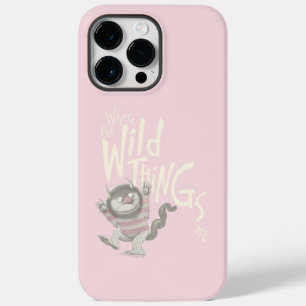 Coque Pour Pour iPhone 14 Pro Max Citation de Où les choses sauvages sont - Rose