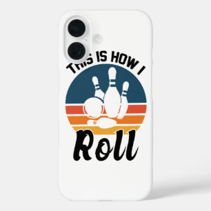 Coque Pour iPhone 16 Citation d'équipe de sport de bowling rétro vintag