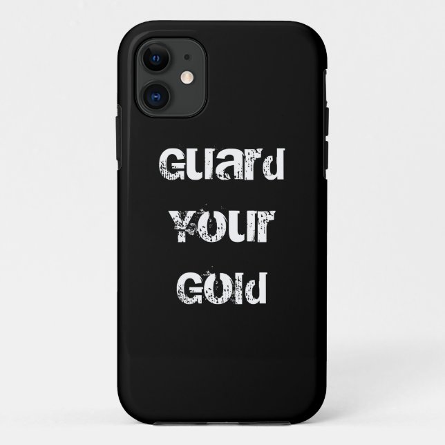 Coques Case-Mate iPhone Citation Dorée Drôle (Dos)