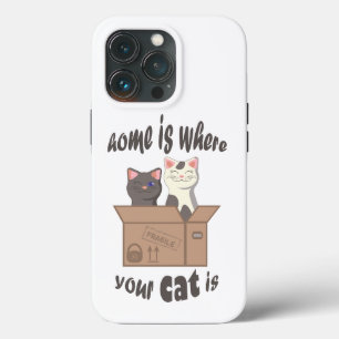 Case-Mate iPhone Case Citation drôle Accueil est où est votre chat