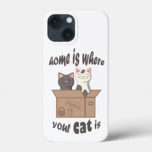 Case-Mate iPhone Case Citation drôle Accueil est où est votre chat