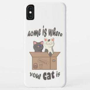 Case-Mate iPhone Case Citation drôle Accueil est où est votre chat