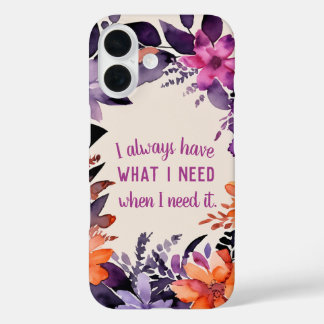 Coque Pour iPhone 16 Citation Inspirationnelle Gratitude Magique Motiva