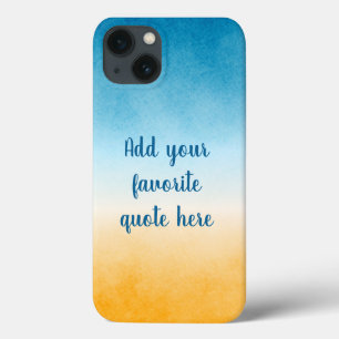 Case-Mate iPhone Case Citation personnalisée Peaceful Ocean Watercolor G
