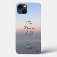 Citation Vie de Rêve Couleur Lever de Soleil Océan