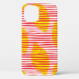 Case-Mate iPhone Case citron Abstrait avec motif sans feuille. Main dr