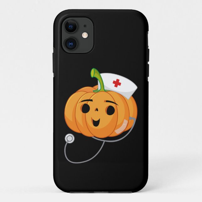 Coques Case-Mate iPhone Citrouille de la Semaine des Infirmières Thanksgiv (Dos)