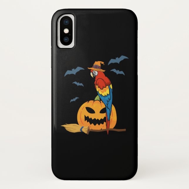 Coques Case-Mate iPhone Citrouille de perroquets Funny Halloween (Dos)