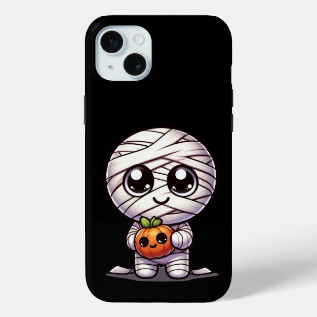 Coques Case-Mate iPhone Citrouille d'Halloween mignonne/maman (Verso)