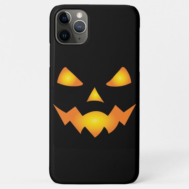 Coques Case-Mate iPhone Citrouille Face Jack-o'-lantern Halloween Éffrayan (Dos)