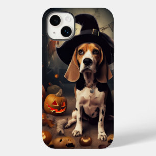Coque Pour iPhone 14 Plus Citrouilles Beagle Halloween Épouvantables
