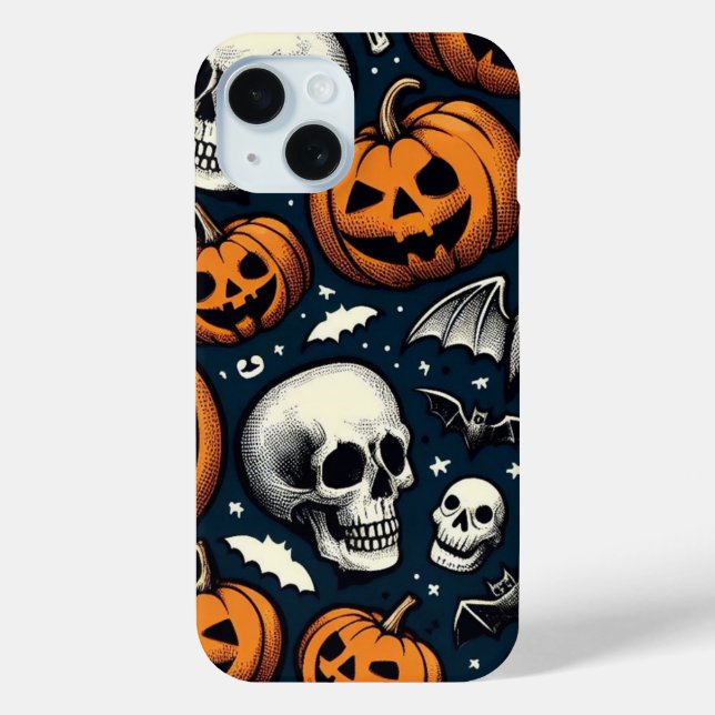 Coques Case-Mate iPhone Citrouilles & Crânes (Verso)