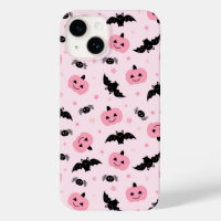 Citrouilles d'Halloween amusants et Motif de chauv