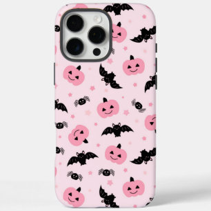 Coques iPhone 16 Pro Max Citrouilles d'Halloween amusants et Motif de chauv