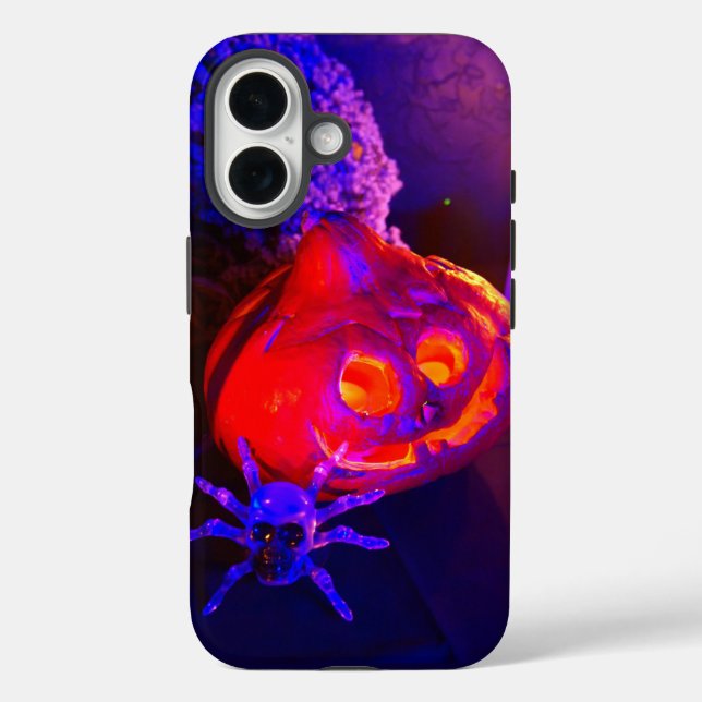 Coques Case-Mate iPhone Citrouilles néon (Verso)