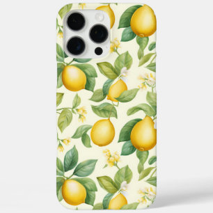 Coques iPhone 16 Pro Max Citrus aux fleurs de citron méditerranéen