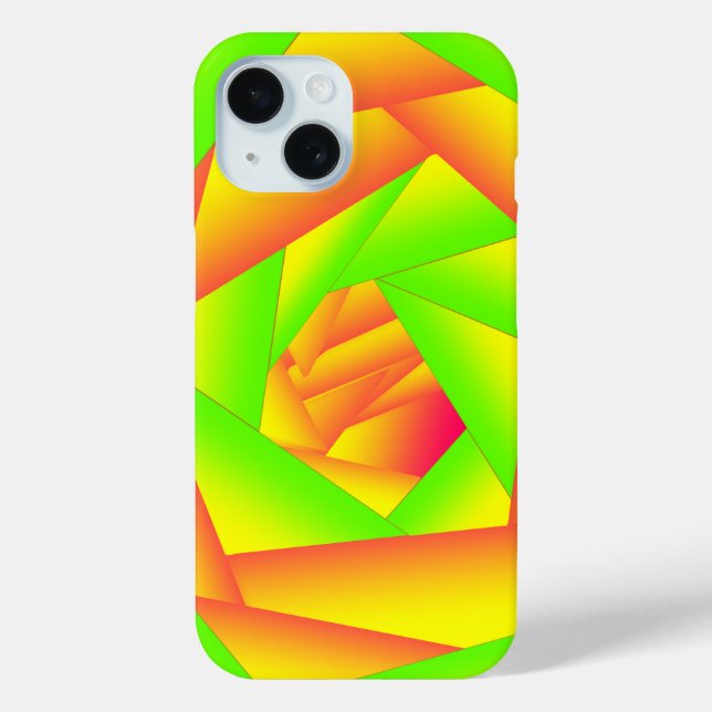 Coques Case-Mate iPhone Citrus vert orange jaune ombre abstrait Conception (Verso)
