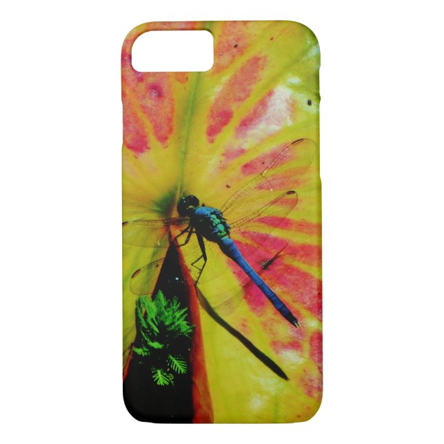 Coques Case-Mate iPhone Clair Rainbow Dragonfly rose lilypad (Dos)