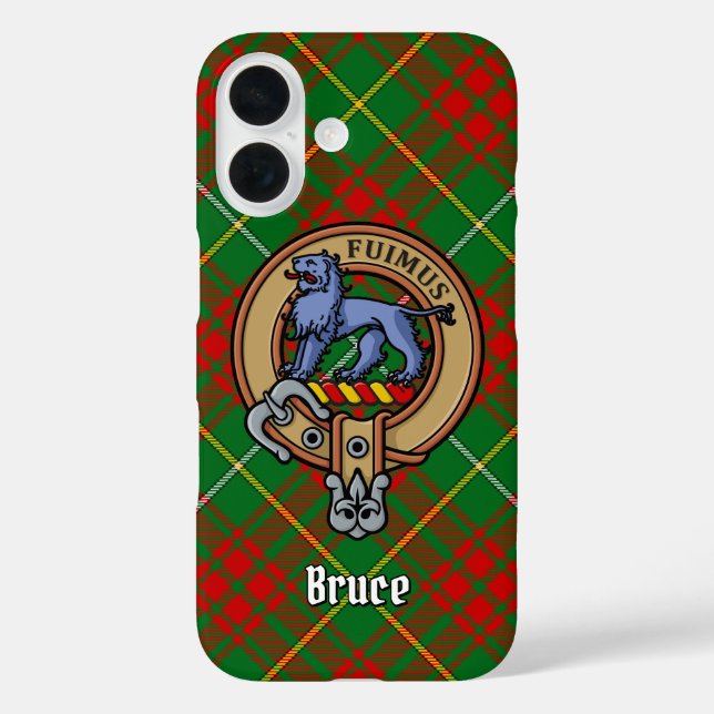 Coques Case-Mate iPhone Clan Bruce Crest sur la chasse Tartan (Verso)