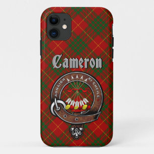 Case-Mate iPhone Case Clan Cameron Badge & Tartan Téléphone Case