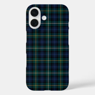 Coques iPhone 16 Clan Campbell de Argyll Tartan Navy Blue Plaid