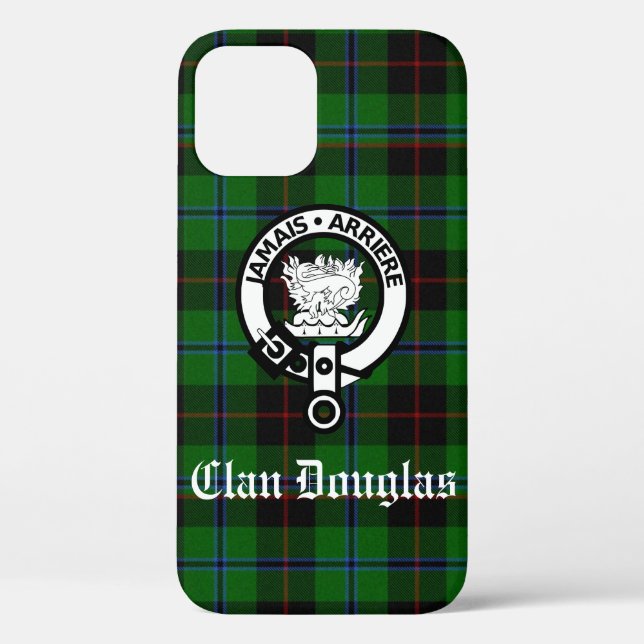 Coques Case-Mate iPhone Clan Douglas Crest Badge & Tartan (Verso)