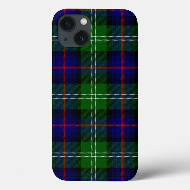 Coques Case-Mate iPhone Clan écossais bleu et vert Sutherland Tartan (Verso)