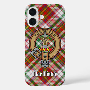 Coque Pour iPhone 16 Clan MacAlister Crest sur le tatan de robe