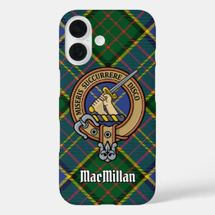 Coque Pour iPhone 16 Clan MacMillan Crest sur la chasse Tartan