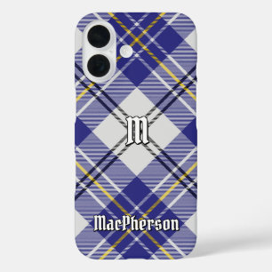 Coque Pour iPhone 16 Clan MacPherson robe bleue Tartan