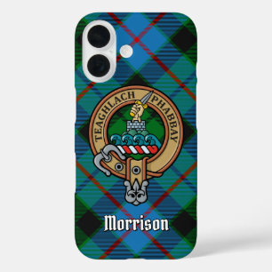 Coque Pour iPhone 16 Clan Morrison Crest sur la chasse Tartan