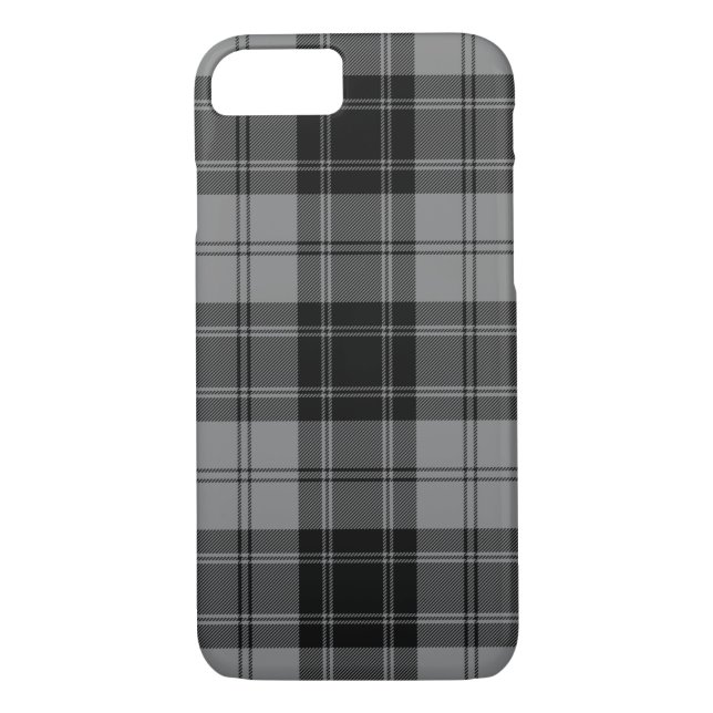Coques Case-Mate iPhone Clan noir et gris Douglas Tartan (Dos)