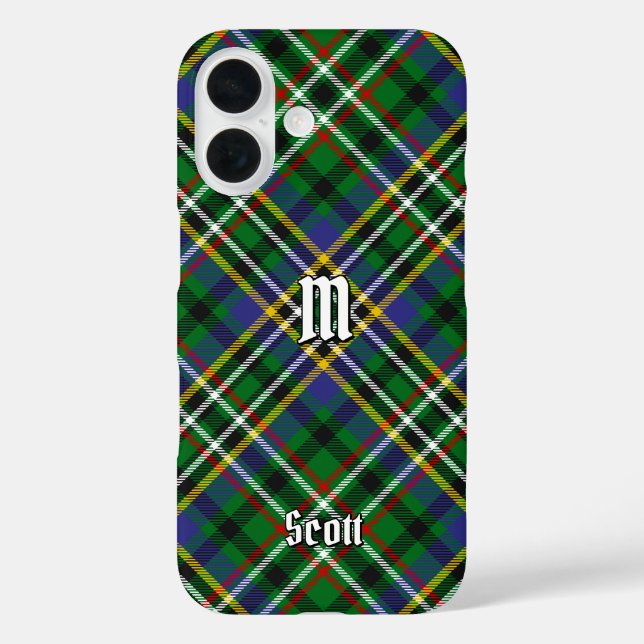 Coques Case-Mate iPhone Clan Scott Green Tartan (Verso)