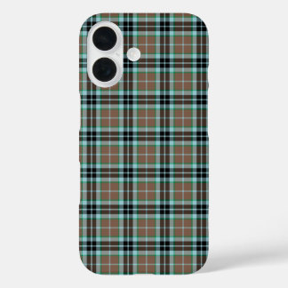 Coques iPhone 16 Clan Thompson Scottish Chasse Tartan Tan Plaid