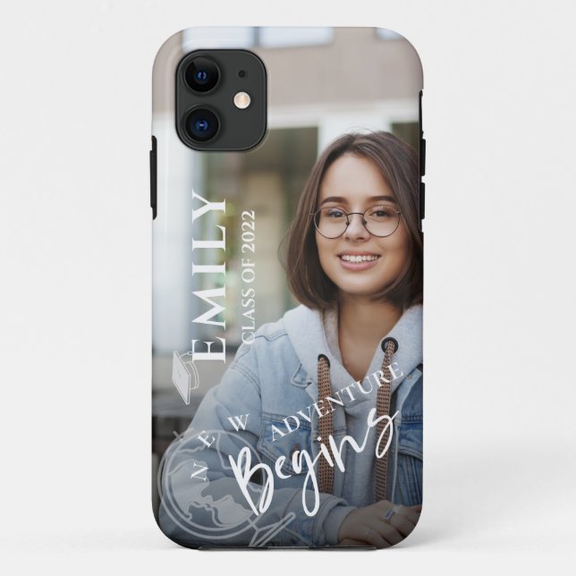 Coques Case-Mate iPhone Classe de 2024 Grad New Adventure Commence Photo (Dos)