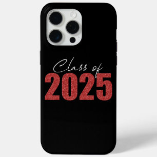 Coque iPhone 15 Pro Max Classe Parties scintillant rouge de 2025