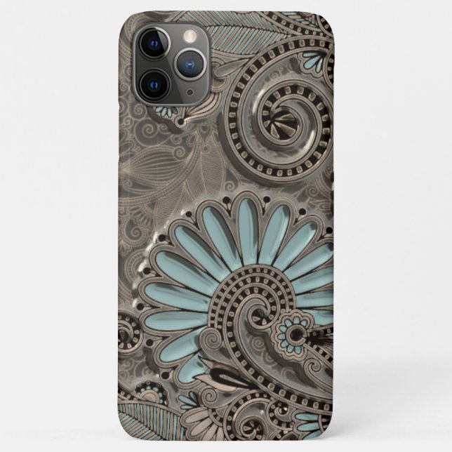 Coques Case-Mate iPhone Classé Plutôt Chic Damask Paisley Motif Floral (Dos)