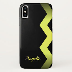 Case-Mate iPhone Case Classé Zig zag Jaune Personnalisé