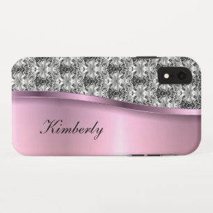 Case-Mate iPhone Case Classic Bling Monogramme Rose Gold Design