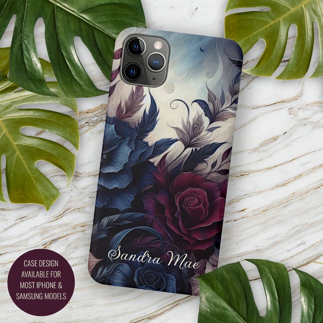 Coques Case-Mate iPhone Classic Chic Rose Art Beaux-Arts Botanique Peintur (Créateur téléchargé)