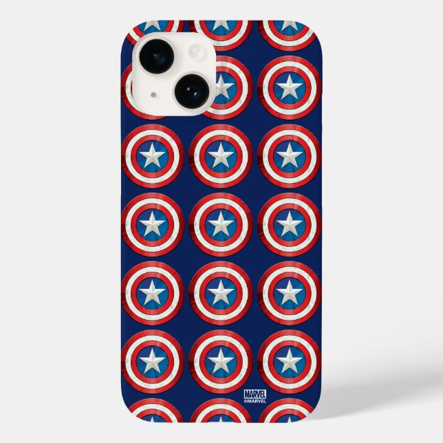 Coques Case-Mate iPhone Classique Avengers | Captain America Brusted Shiel (Verso)